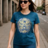 Stonewashed T-Shirts 3 Designs Mandala Hamsa Chakra Unisex